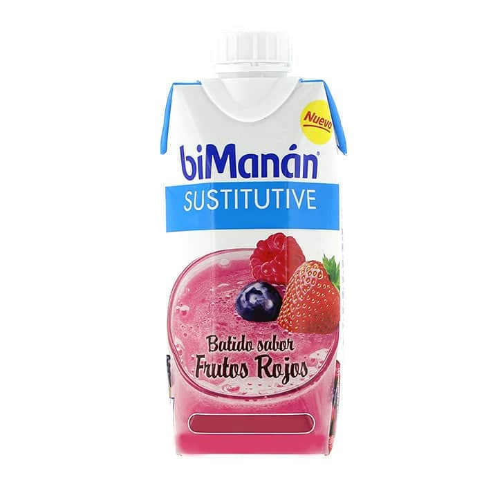 biManán Sustitutive Batido Frutos Rojos 330ml